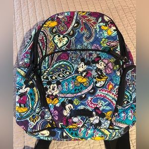 Disney Vera Bradley Mickey’s Paisley Celebration Hadley Backpack